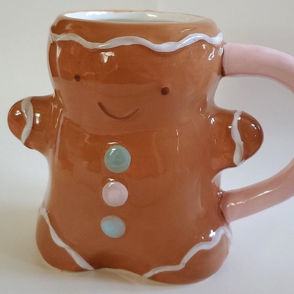 Gingerbread Man Candy Land Cupcakes & Cashmere Themed Christmas Holiday Mug - Picture 2 of 10